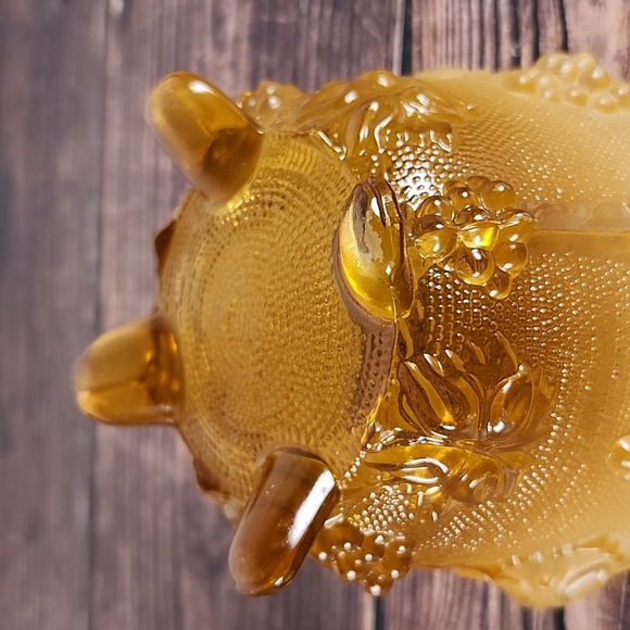 Vintage footed candy dish with lid - Picture 11 of 16